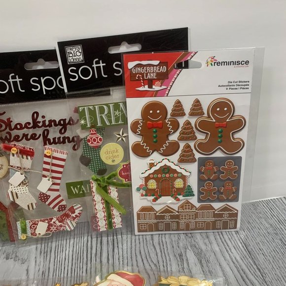 Christmas Sticker Lot Crafts Scrapbooking Junk Journal Supplies - Picture 4 of 11